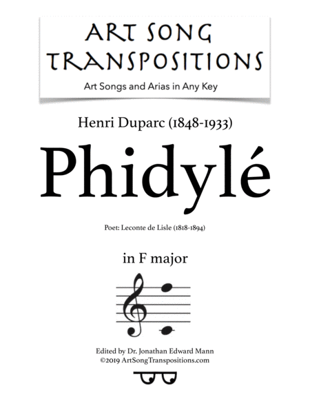 Phidyl F Major Sheet Music