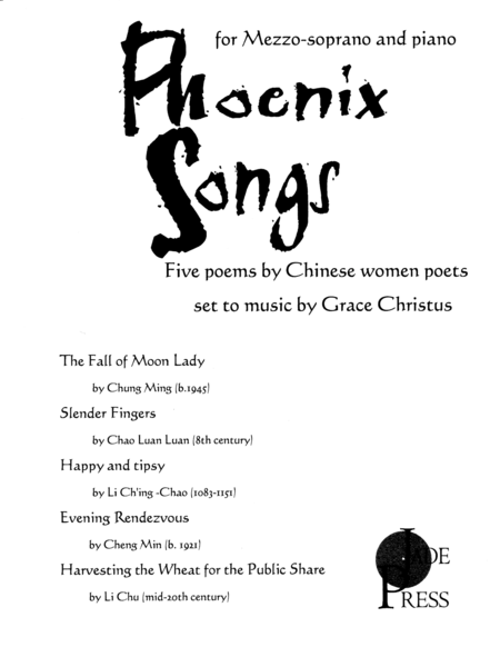 Free Sheet Music Phoenix Songs