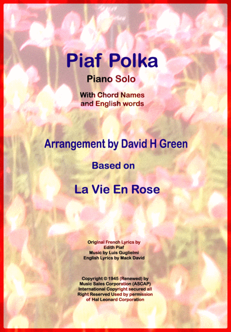 Piaf Polka Sheet Music