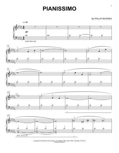 Free Sheet Music Pianissimo