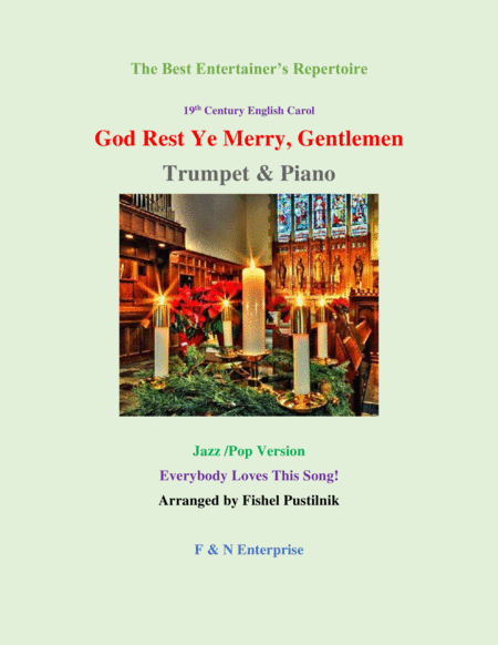 Free Sheet Music Piano Background For God Rest Ye Merry Gentlemen Trumpet And Piano