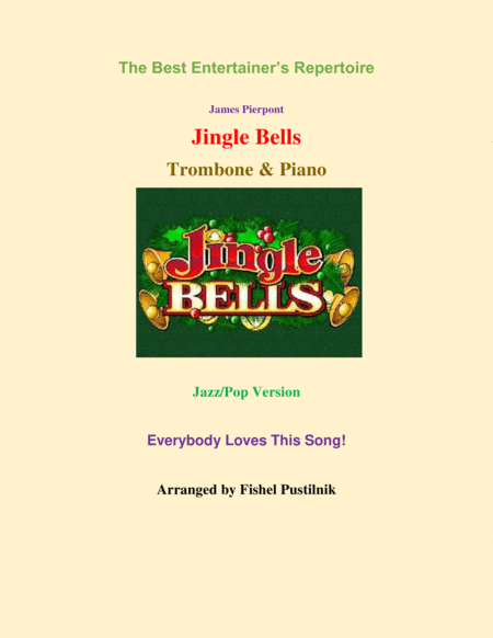 Free Sheet Music Piano Background For Jingle Bells Trombone And Piano