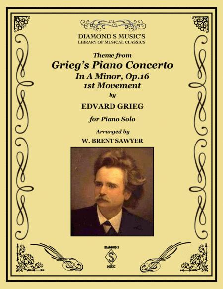 Free Sheet Music Piano Concerto In A Minor Themes From Piano Solo