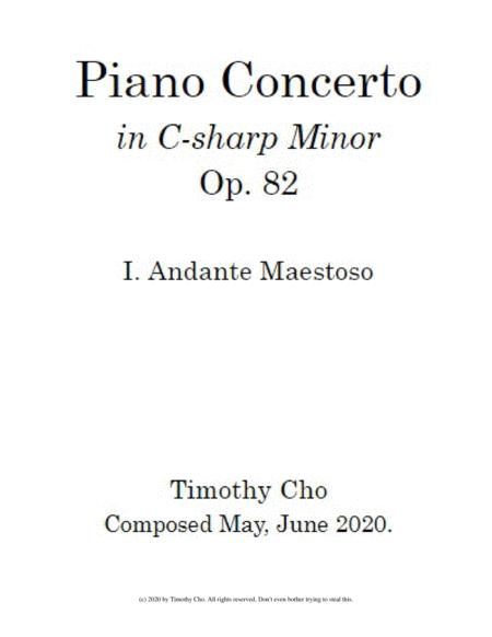 Piano Concerto In C Sharp Minor I Andante Maestoso Sheet Music