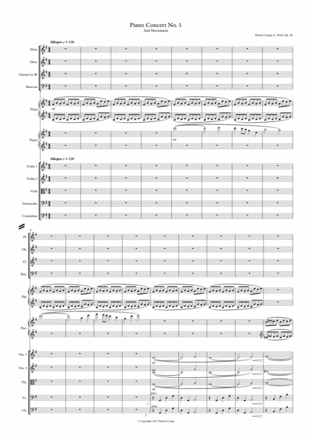 Free Sheet Music Piano Concerto No 1 Op 40 2nd Movement