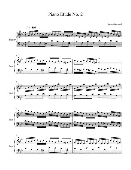 Piano Etude No 2 In G Minor Op 23 Sheet Music