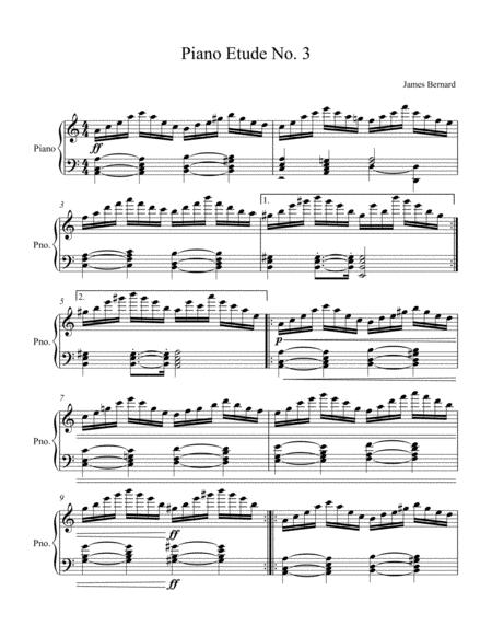 Piano Etude No 3 In A Minor Op 23 Sheet Music