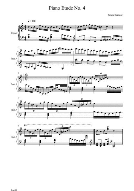 Piano Etude No 4 In C Major Op 23 Sheet Music