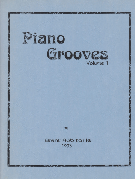 Piano Grooves Volume One Sheet Music