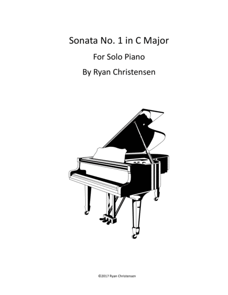 Piano Sonata No 1 In C Major Sheet Music