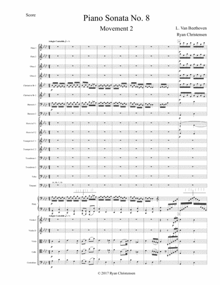 Piano Sonata No 8 Movement 2 Sheet Music