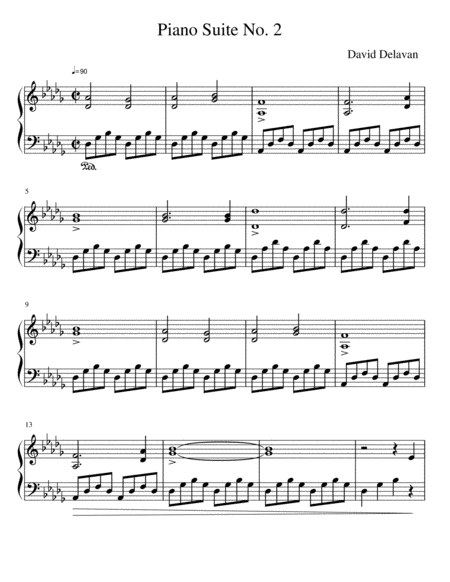 Piano Suite No 2 Sheet Music