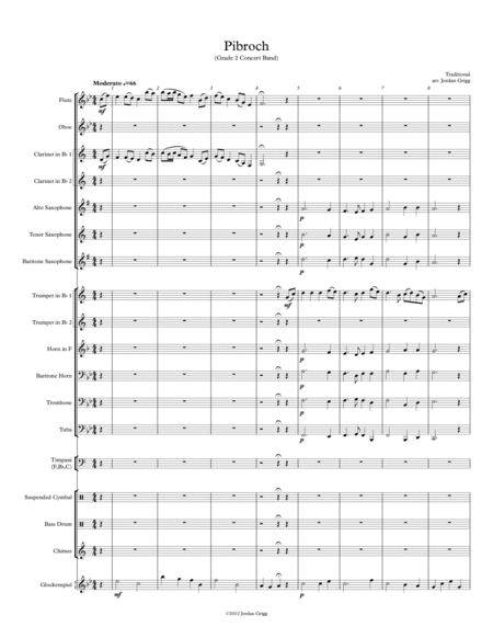 Pibroch Grade 2 Concert Band Sheet Music