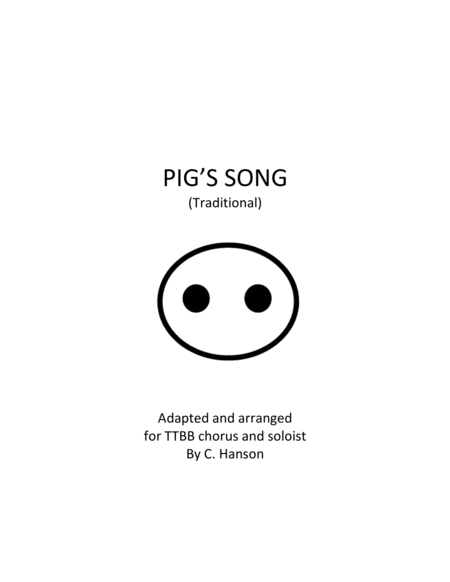 Pigs Song Sheet Music