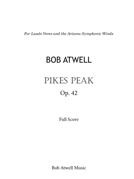 Free Sheet Music Pikes Peak