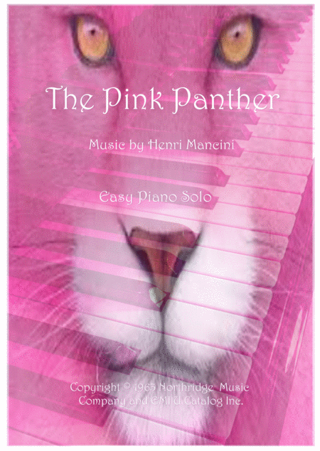 Pink Panther Easy Piano Solo Sheet Music