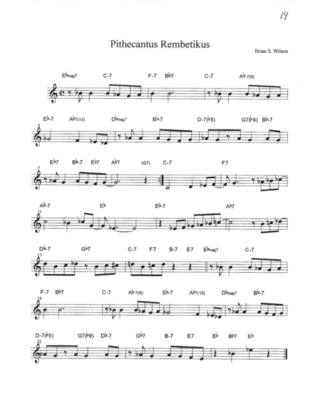 Pithecantus Rembetikus Sheet Music