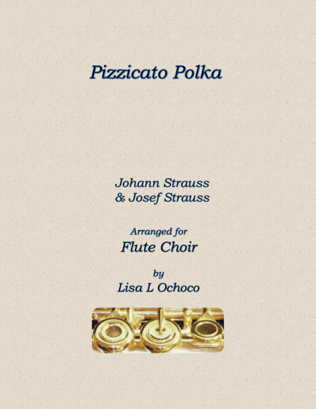 Pizzicato Polka For Flute Choir Sheet Music