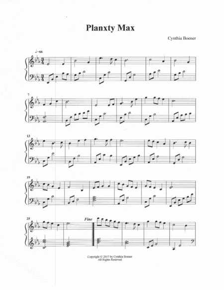 Free Sheet Music Planxty Max