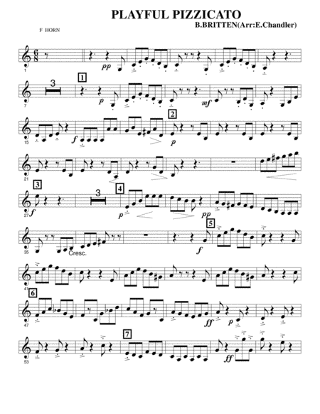 Free Sheet Music Playful Pizzicato