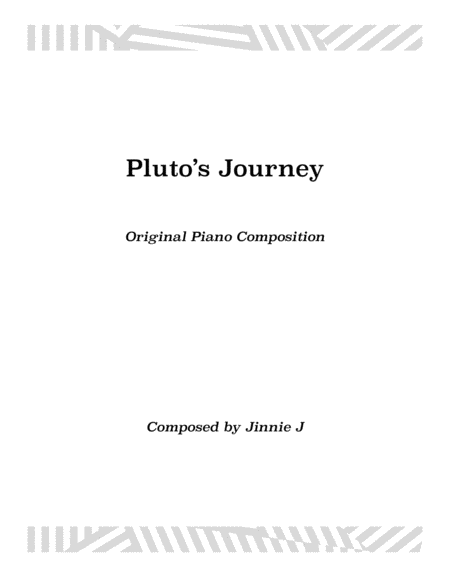 Plutos Journey Original Piano Composition Sheet Music