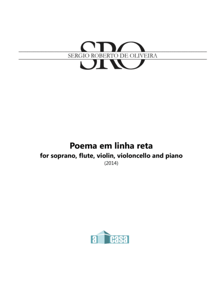 Free Sheet Music Poema Em Linha Reta