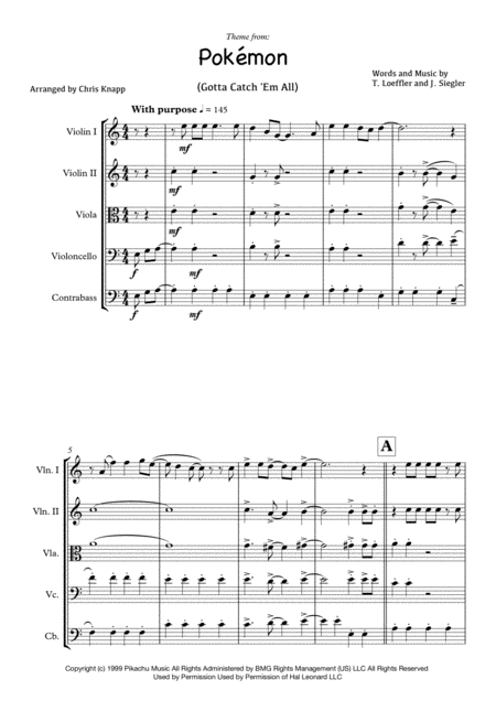 Pokemon Theme From The Animated Series Sheet Music