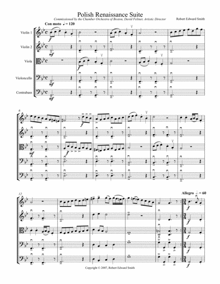 Polish Renaissance Suite Sheet Music