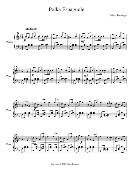 Polka Espagnole Sheet Music