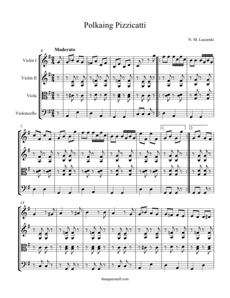 Polkaing Pizzicatti Sheet Music