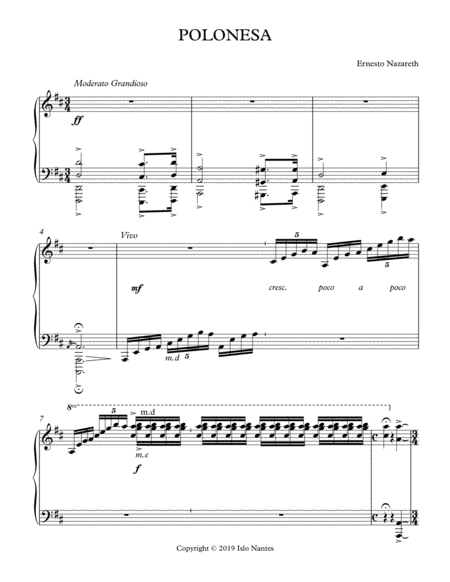 Free Sheet Music Polonesa