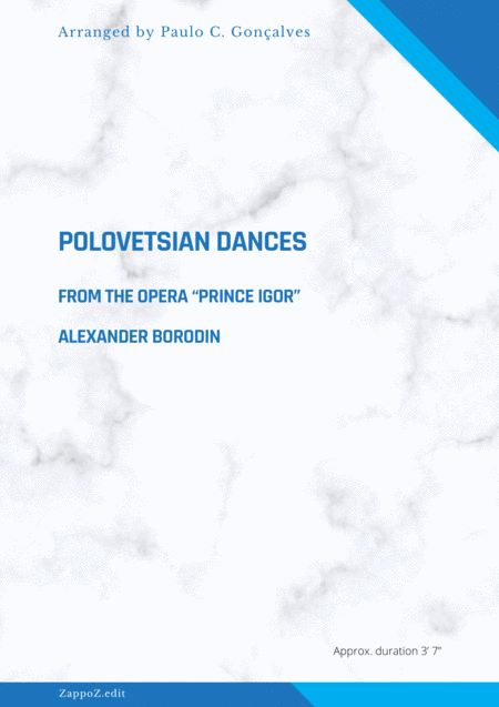 Free Sheet Music Polovetsian Dances From The Opera Prince Igor