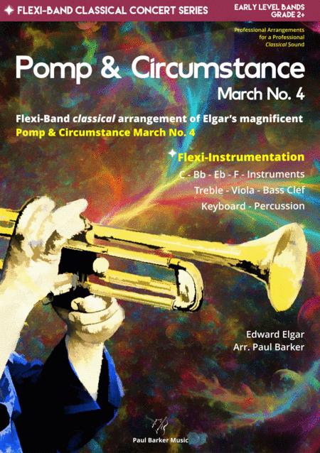 Free Sheet Music Pomp And Circumstance March No 4 Flex Band Score Parts