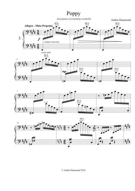 Free Sheet Music Poppy