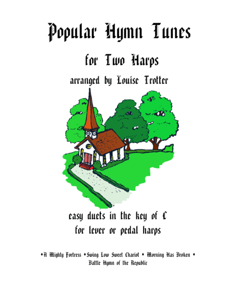 Popular Hymn Tunes For Two Harps Sheet Music