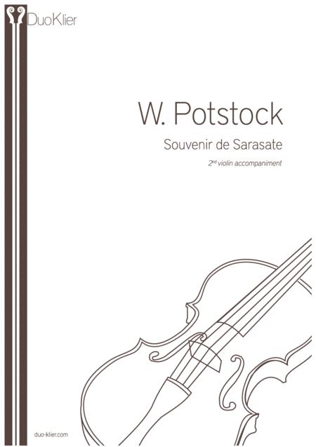 Free Sheet Music Potstock Souvenir De Sarasate 2nd Violin Accompaniment