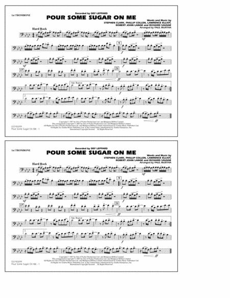 Free Sheet Music Pour Some Sugar On Me Arr Paul Murtha 1st Trombone