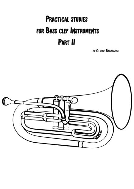 Free Sheet Music Practical Studies For Bass Clef Instruments Part Ii