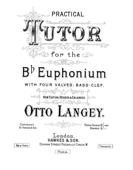 Free Sheet Music Practical Tutor For The B Flat Euphonium