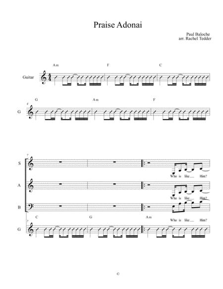 Praise Adonai Sheet Music