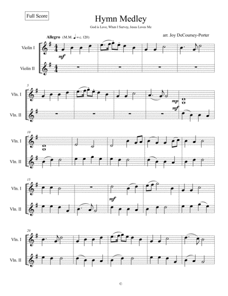 Praise Him Hymn Medley Sheet Music