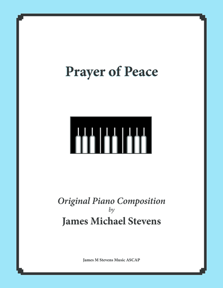 Prayer Of Peace Sheet Music