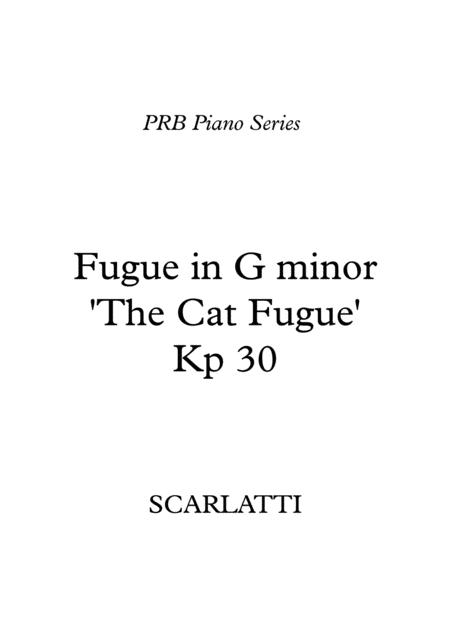 Prb Piano Series The Cat Fugue Kp 30 Scarlatti Sheet Music