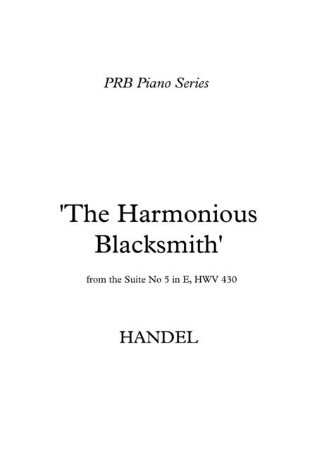 Prb Piano Series The Harmonious Blacksmith Handel Sheet Music