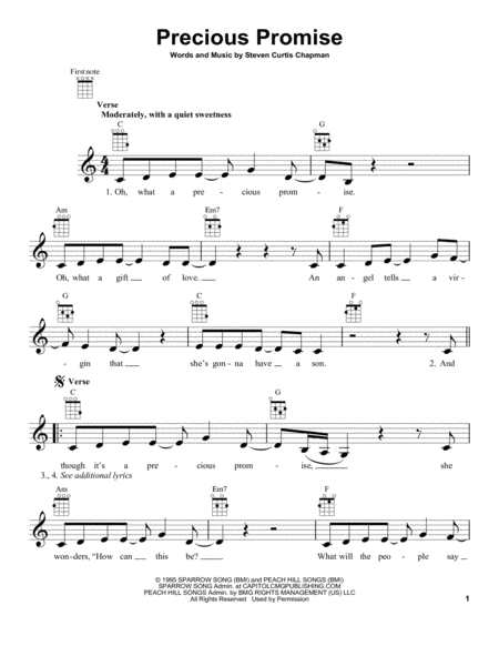 Precious Promise Sheet Music