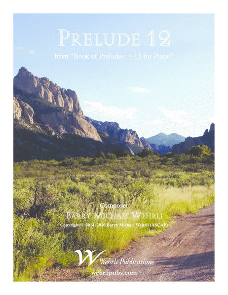 Prelude 12 From Book Of Preludes 1 15 For Piano Sheet Music