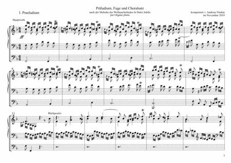 Free Sheet Music Prelude And Fugue In Dulci Jubilo For Organ