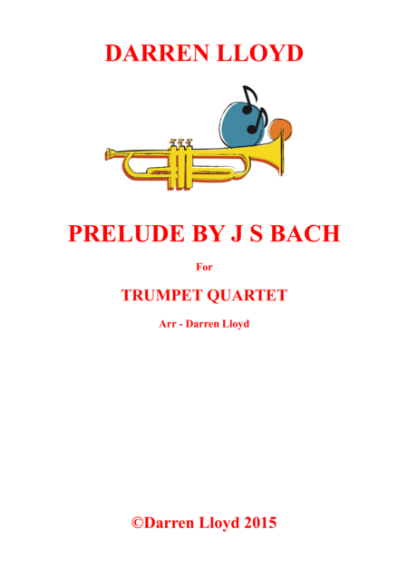 Free Sheet Music Prelude For Trumpet Quartet Js Bach