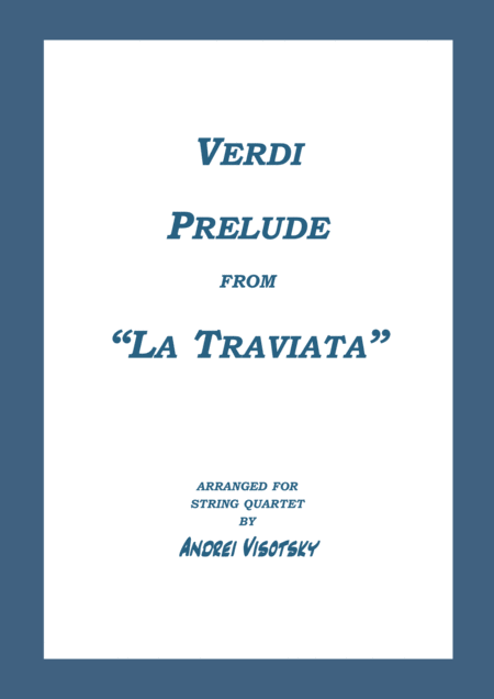 Prelude From La Traviata Sheet Music