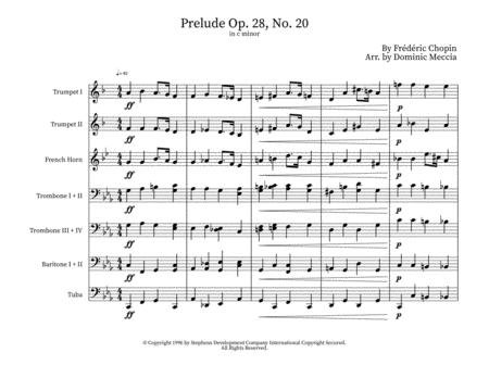 Prelude In C Minor Op 28 No 20 Brass Ensemble Sheet Music